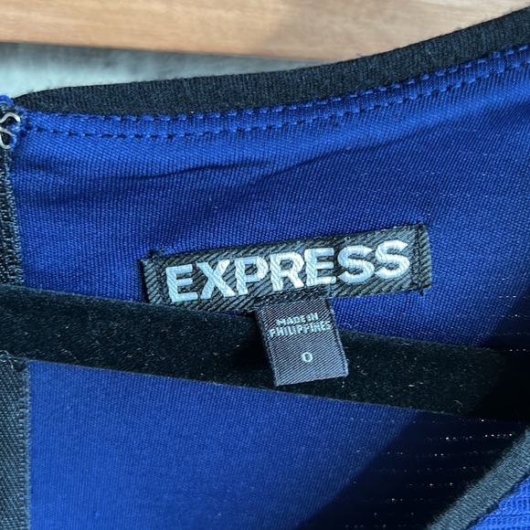 Express Cap Sleeve Dress. Full back zipper Size 0 EUC - Picture 2 of 6